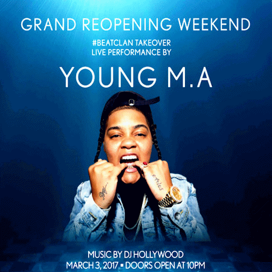 POOL Opening Weekend – 3/3 YOUNG M.A, 3/4 FETTY WAP
