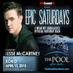 JESSE McCartney's Official Birthday BASH! 4/11 #PooLAfteRdarK #AtlanticCity Discount Admission #Guestlist