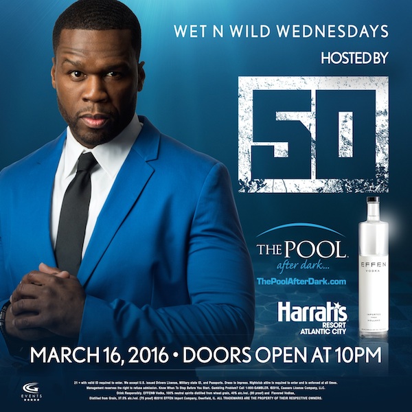 $ 50 Cent $ Hosts: The Pool After Dark, Harrahs AC - Tickets!